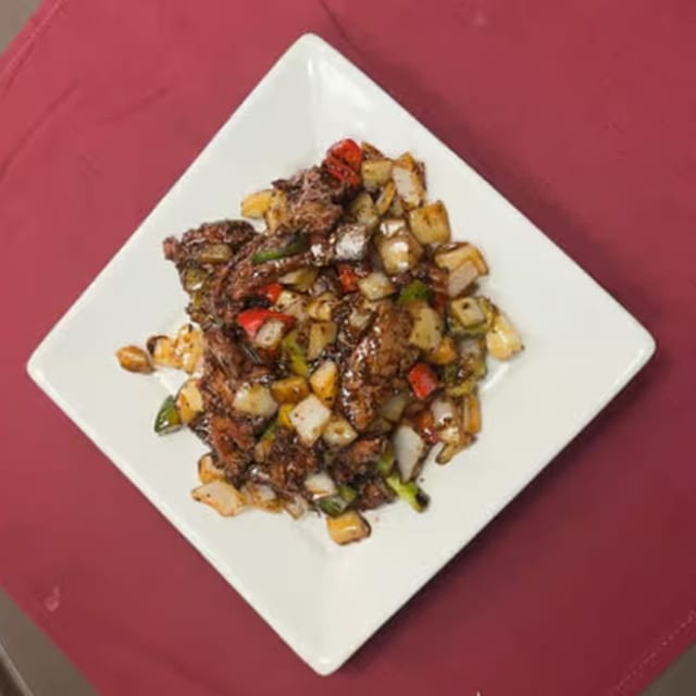 Black Pepper Beef.