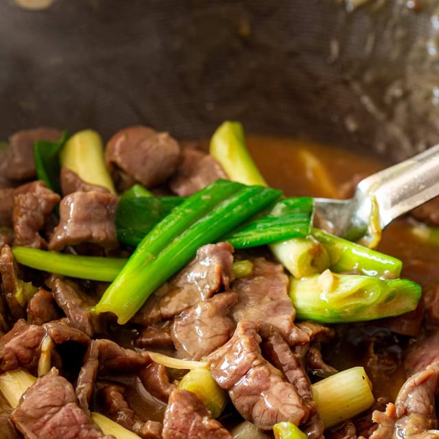 Ginger and Scallion Beef.